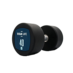TITAN LIFE PRO Dumbbell 40kg PU BLUE