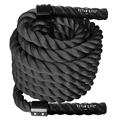 TITAN LIFE PRO Gym Rope 15 M., Black