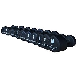 TITAN LIFE PRO Dumbbell Aerobic 1-10 kg, Rubber