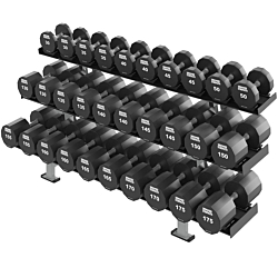 Hammer Strength XL Dumbbell Rack Three Tier 