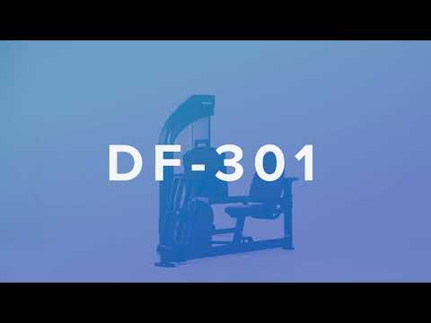 SportsArt DF301 Leg Press/Calf Extension Matte Black, weight stack 100kg (200kg with1:2)