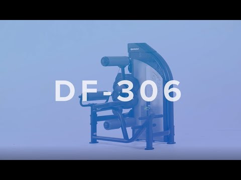 SportsArt DF306 Lower Back/Abdominal Crunch Matte Black, weight stack 100kg